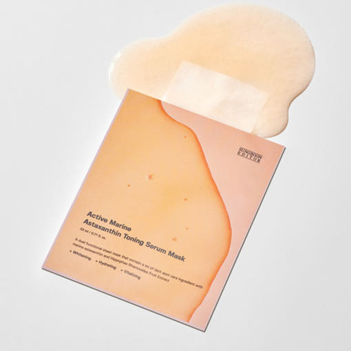 SUNGBOON EDITOR Active Marine Astaxanthin Toning Serum Mask 23ml X 10ea - Glamourous Grace