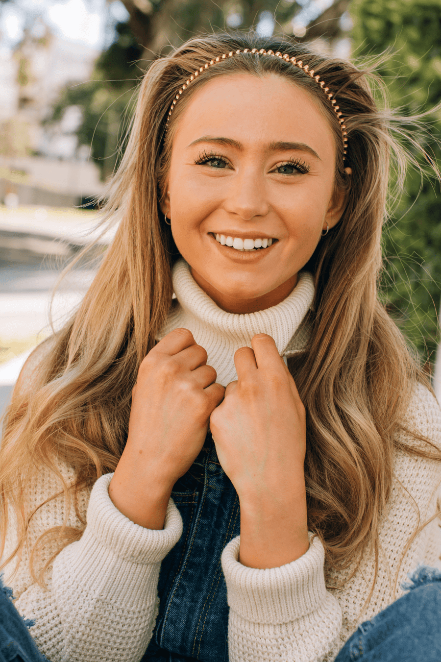 Sunset Gold Headband - Glamourous Grace