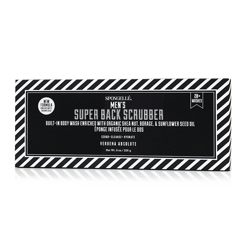 Men's Super Body Wash Infused Back Scrubber - Glamourous Grace