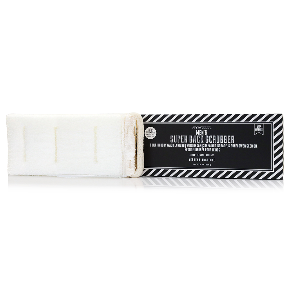 Men's Super Body Wash Infused Back Scrubber - Glamourous Grace