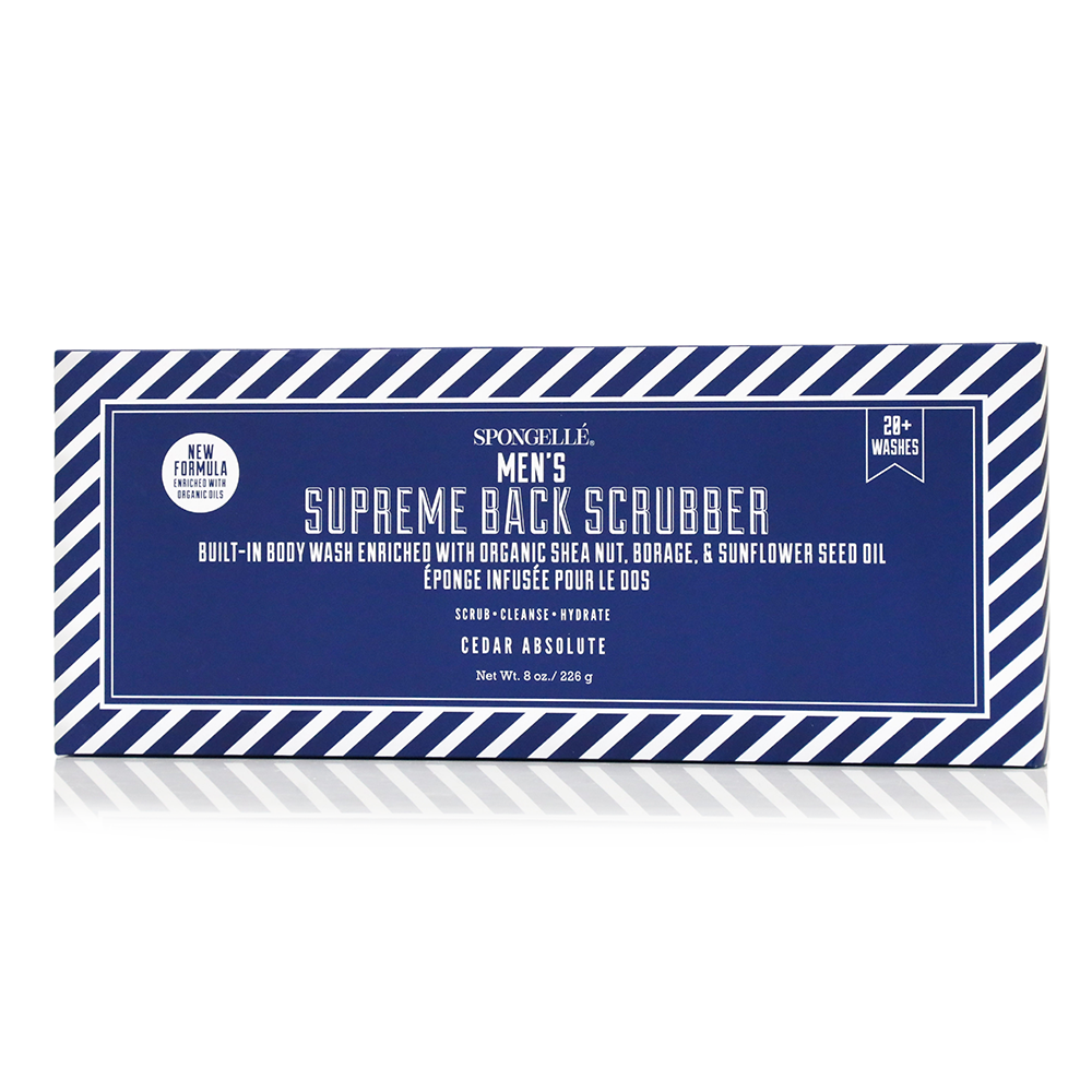 Men's Supreme Body Wash Infused Back Scrubber - Glamourous Grace