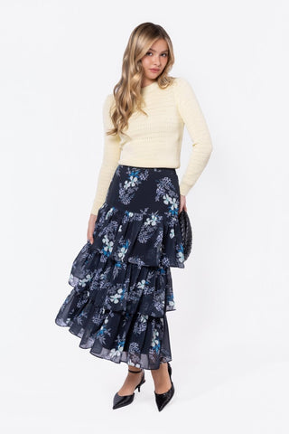 Suri Skirt (Black Pattern)