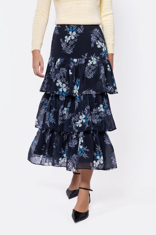 Suri Skirt (Black Pattern)
