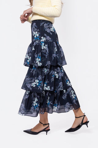 Suri Skirt (Black Pattern)