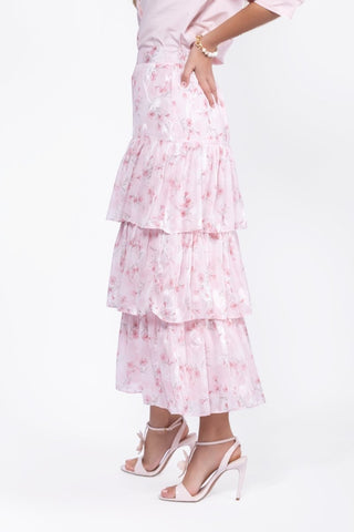 Suri Skirt (Pink Flower)