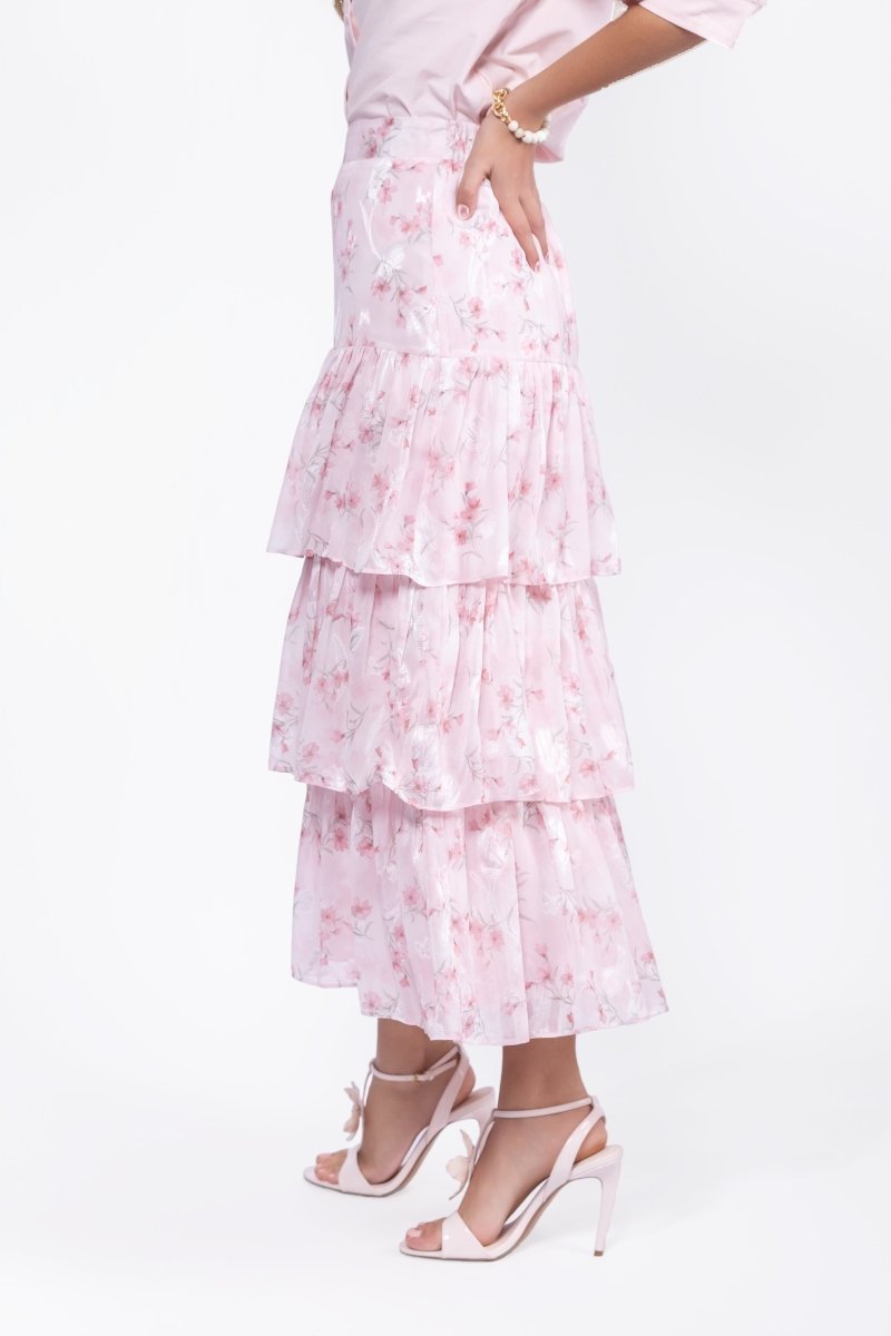Suri Skirt (Pink Flower) - Glamourous Grace