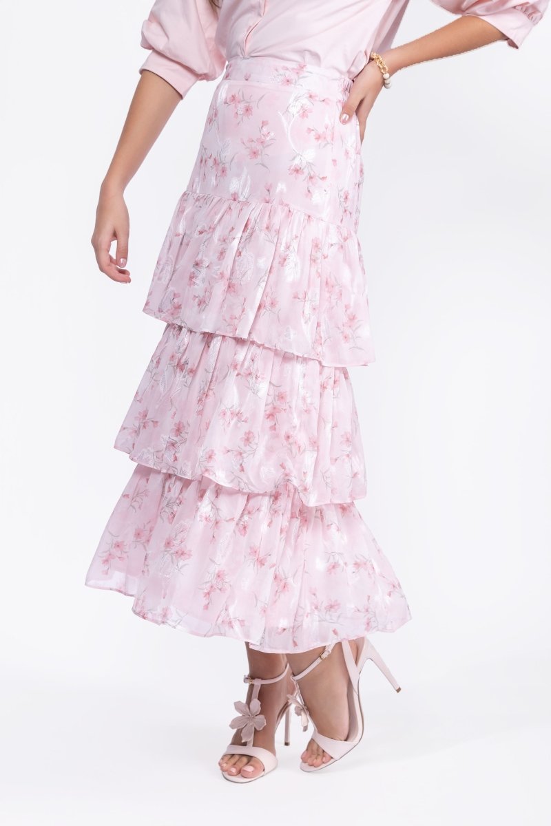 Suri Skirt (Pink Flower) - Glamourous Grace