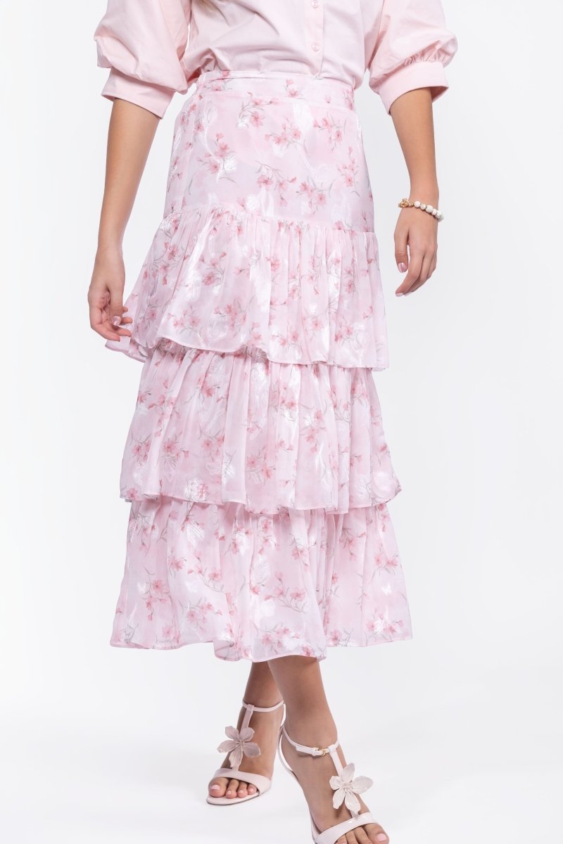 Suri Skirt (Pink Flower) - Glamourous Grace