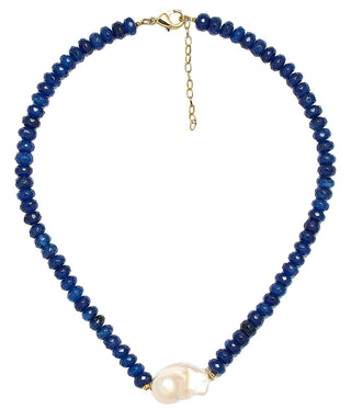 Susie- Quartz Beaded Necklace with freshwater Pearl - Glamourous Grace