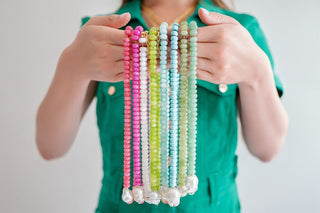 Susie- Quartz Beaded Necklace with freshwater Pearl - Glamourous Grace