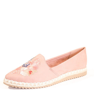 Sutton Suede Embroidered Espadrille - Glamourous Grace