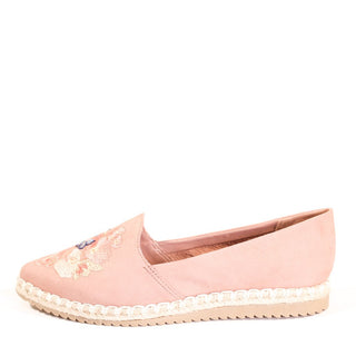 Sutton Suede Embroidered Espadrille - Glamourous Grace
