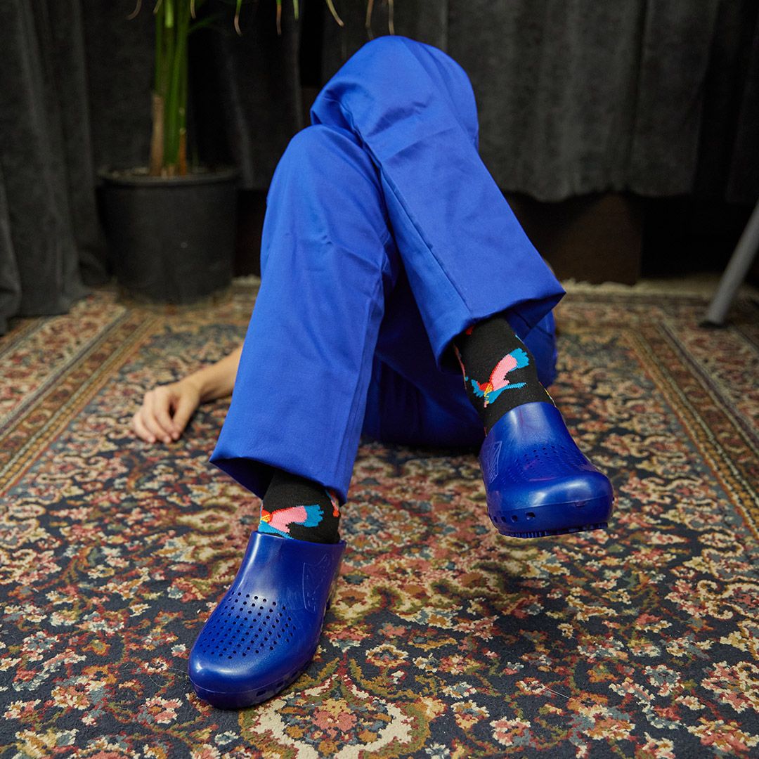 Calzuro Classic With Holes Metallic Blue - Glamourous Grace