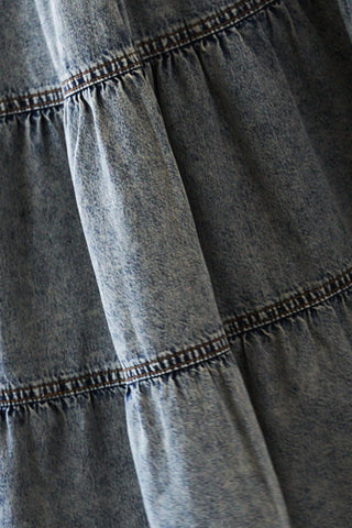 SIMPLE STATEMENT DENIM MIDI SKIRT - Glamourous Grace