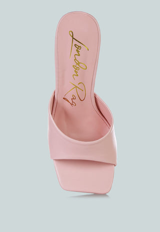 Sweet16 Clear Spool Heel Sandals - Glamourous Grace