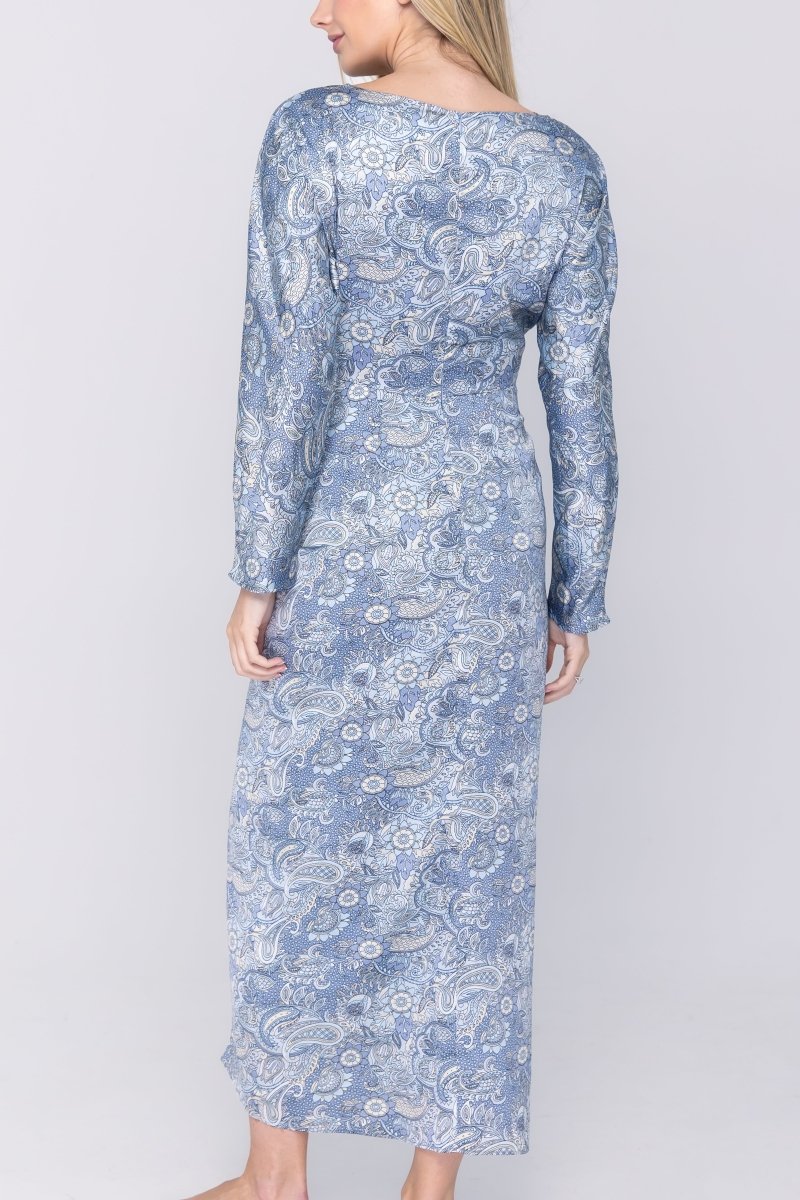 SYDNEY DRESS (BLUE/GRAY) - Glamourous Grace