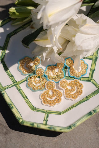 Sydney Hand Beaded - Statement Earring - Glamourous Grace