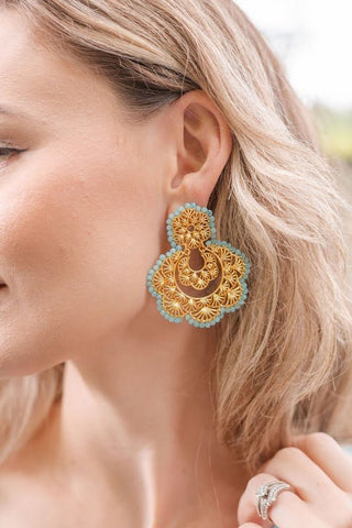 Sydney Hand Beaded - Statement Earring