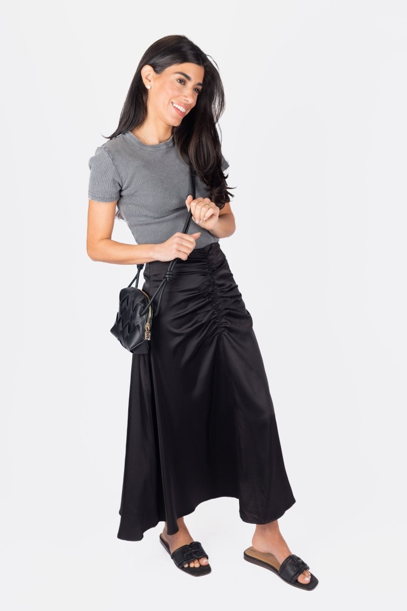 Sylvie Skirt (Black Solid) - Glamourous Grace