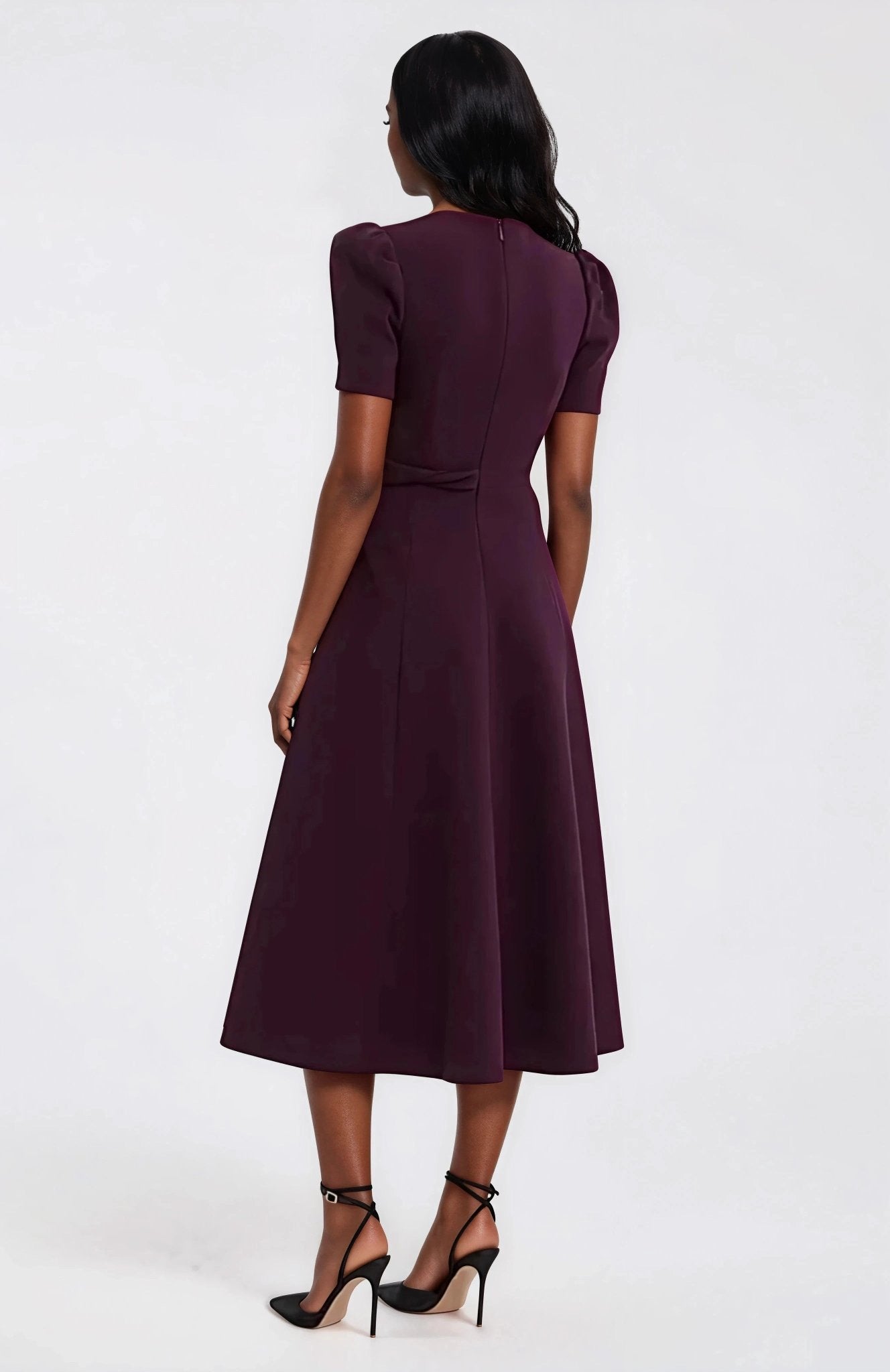 Syrah Midi Dress – Blackberry - Glamourous Grace