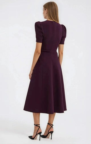 Syrah Midi Dress – Blackberry - Glamourous Grace