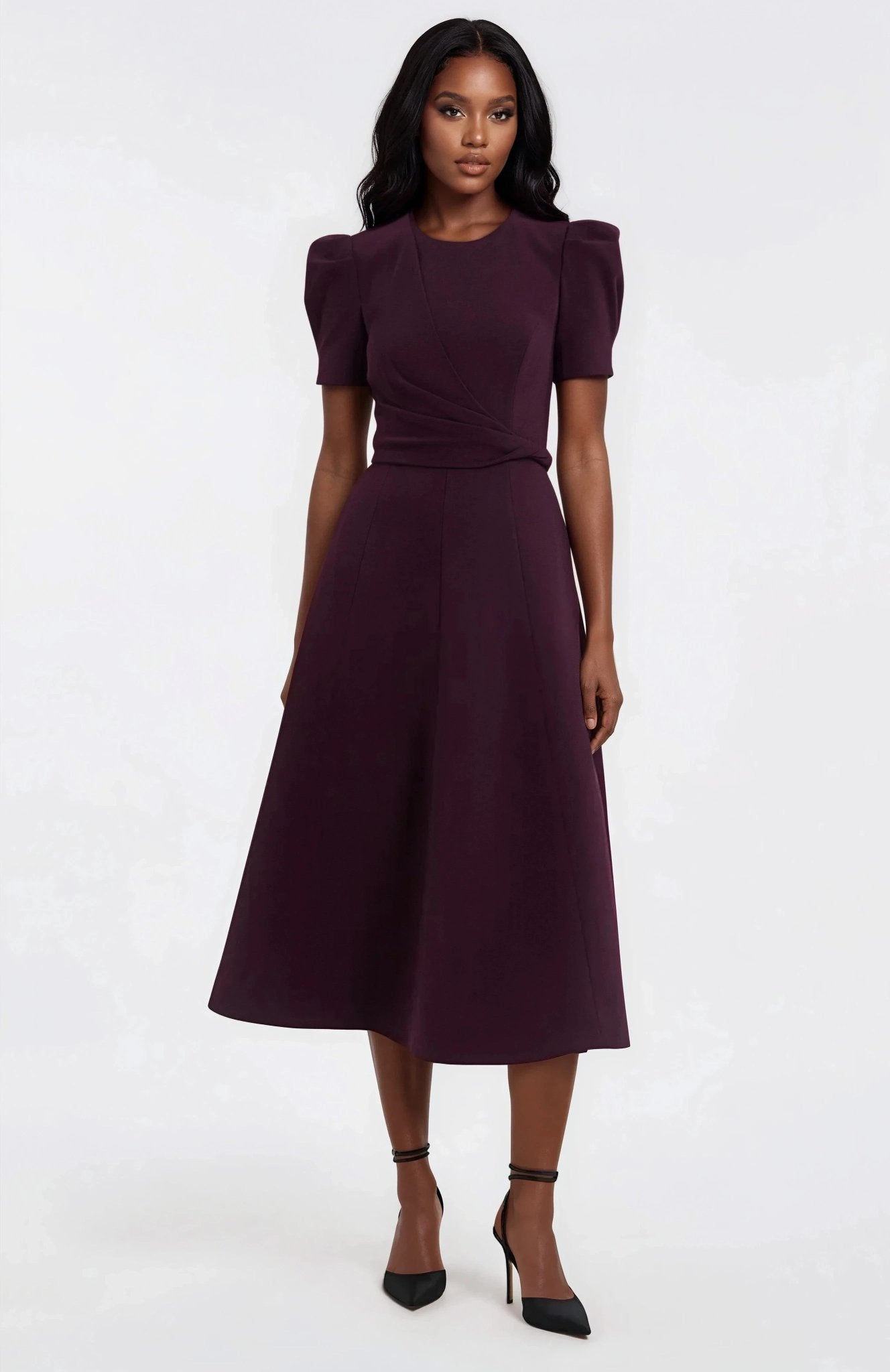 Syrah Midi Dress – Blackberry - Glamourous Grace