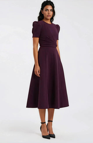 Syrah Midi Dress – Blackberry - Glamourous Grace
