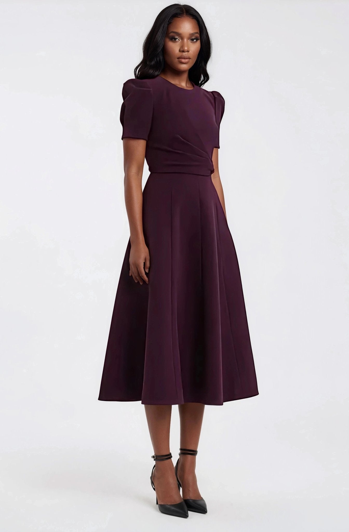Syrah Midi Dress – Blackberry - Glamourous Grace