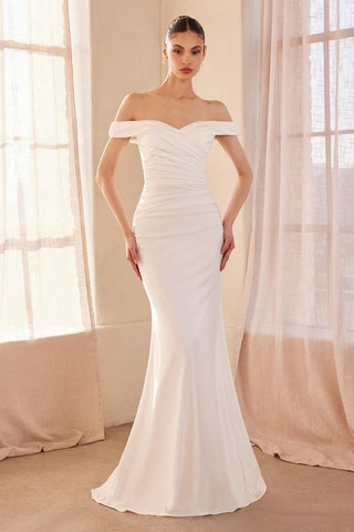 Ladivine Amoris T402 Dress Off the Shoulder Fitted Gown