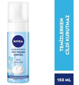 Nivea Refreshing Facial Cleansing Foam - Gentle Face Wash for Normal Skin, Lotus Flower, Moisturizing, Daily Cleanser, 5.07 fl oz - Glamourous Grace