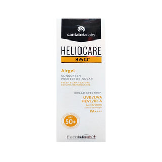 Heliocare 360 Airgel Spf 50+ Sunscreen Gel - High Protection, Lightweight, Non-Greasy - 60ml - Glamourous Grace