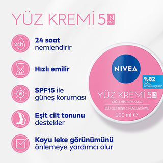 Nivea Facial Moisturizer: Skin Tone Evening Cream with Pearl Extract & SPF 15 - 24 Hour Hydration, Dark Spot Prevention - Glamourous Grace