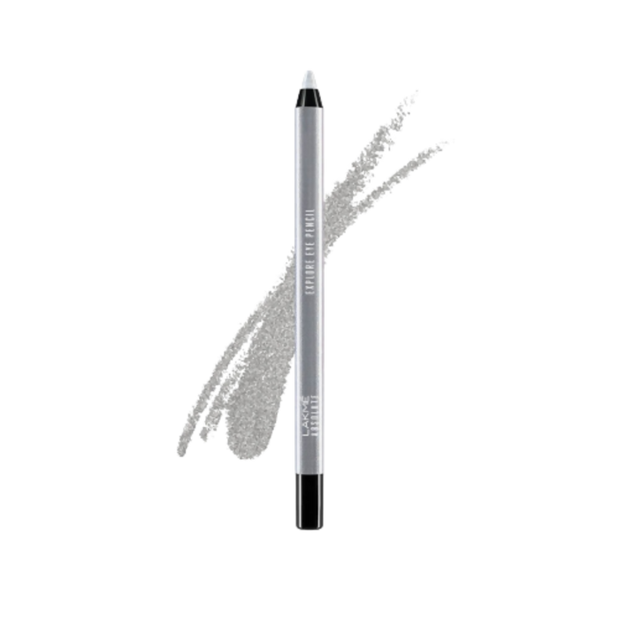 Lakme Absolute Explore Eye Pencil - Alluring Silver - Glamourous Grace