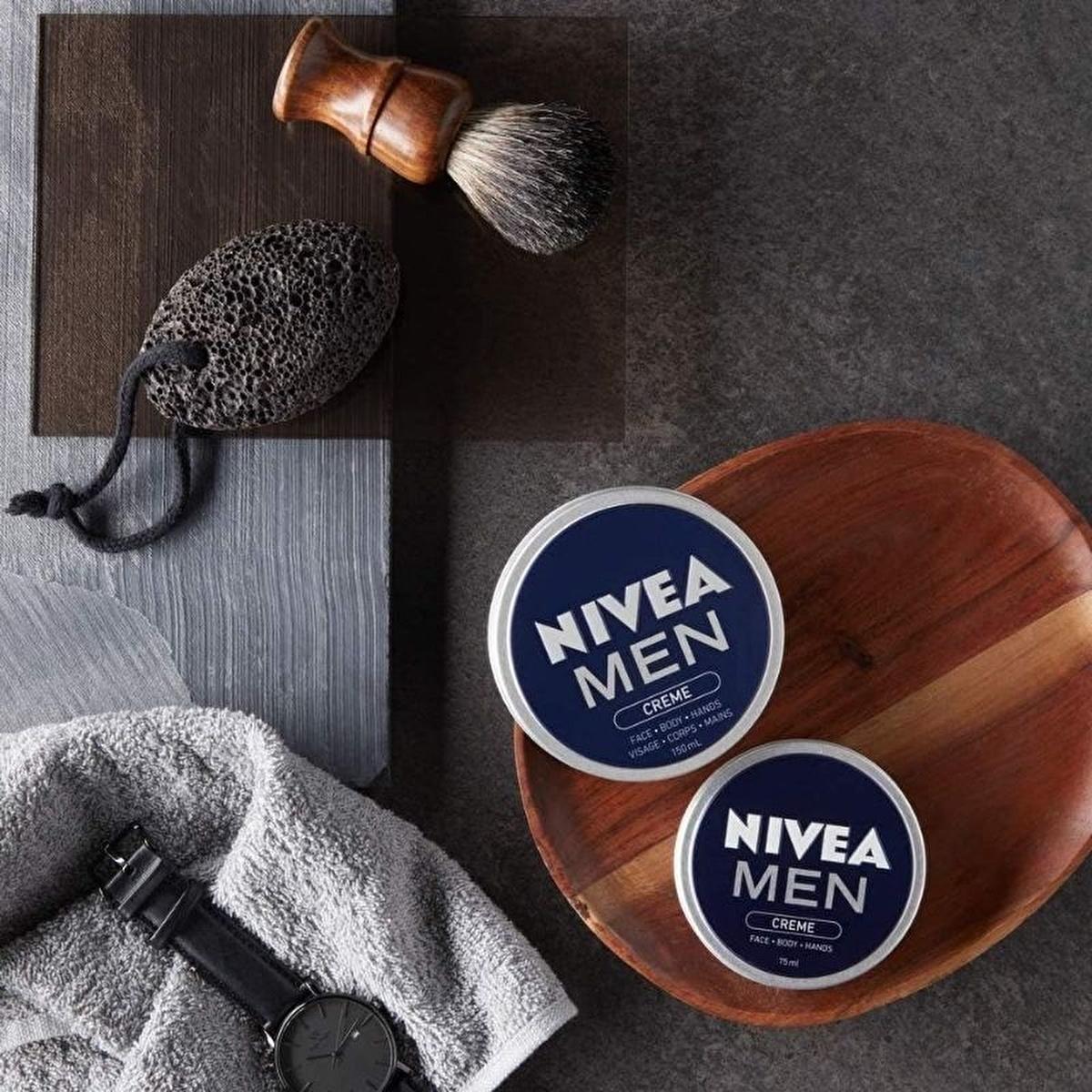 Nivea Men Intensive Moisturizing Cream - Hydrating Face, Body & Hand Cream for Dry Skin - Non-Greasy Formula, All-Day Moisture & Protection - Glamourous Grace