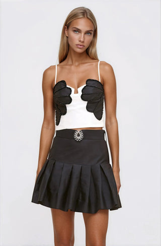 Taffeta Bloom Top - Off White (Final Sale) - Glamourous Grace