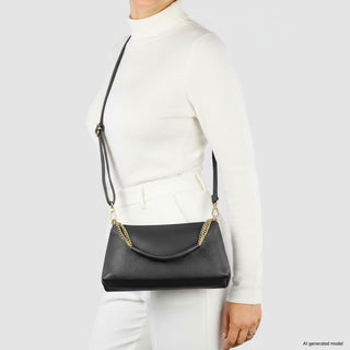 Italian Full-Grain Leather Crossbody Bag | Milano - Glamourous Grace