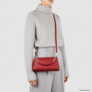 Italian Full-Grain Leather Crossbody Bag | Milano - Glamourous Grace