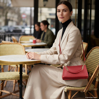 Italian Full-Grain Leather Crossbody Bag | Milano - Glamourous Grace