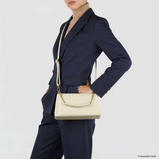 Italian Full-Grain Leather Crossbody Bag | Milano - Glamourous Grace