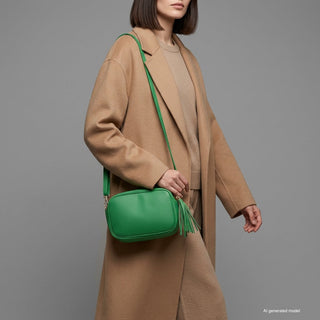 Italian Full-Grain Leather Crossbody Bag | Parma - Glamourous Grace