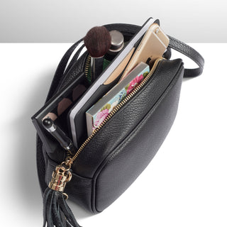 Italian Full-Grain Leather Crossbody Bag | Parma - Glamourous Grace
