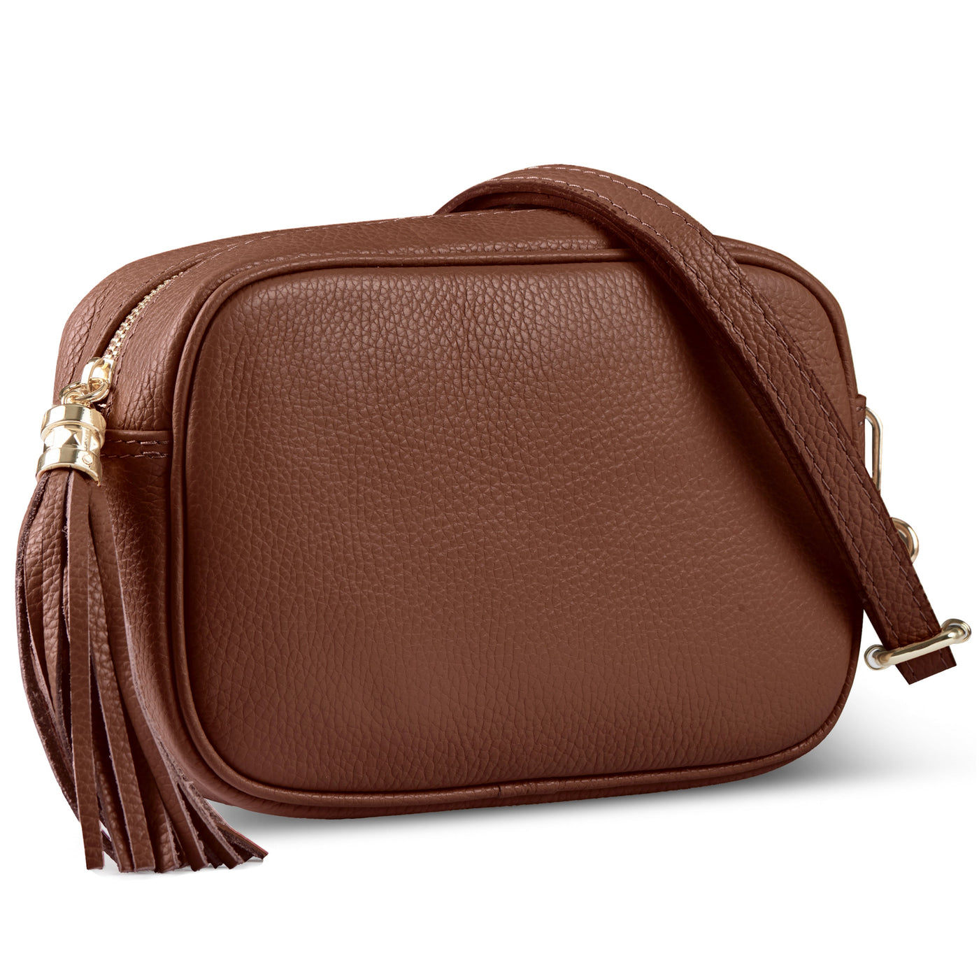 Italian Full-Grain Leather Crossbody Bag | Parma - Glamourous Grace