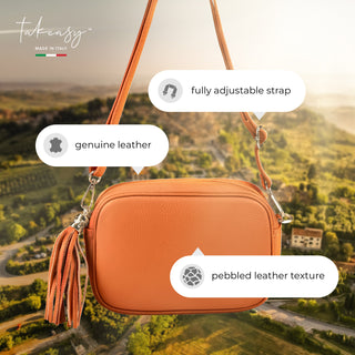Italian Full-Grain Leather Crossbody Bag | Parma
