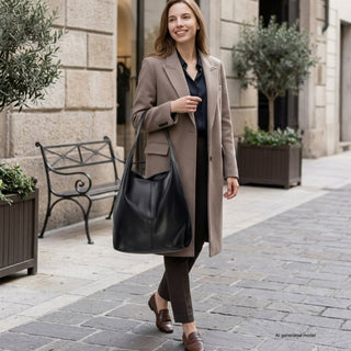 Italian Full-Grain Leather Hobo Bag | Siena - Glamourous Grace