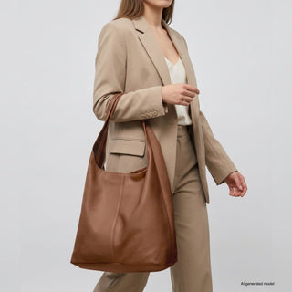 Italian Full-Grain Leather Hobo Bag | Siena - Glamourous Grace