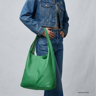 Italian Full-Grain Leather Hobo Bag | Siena - Glamourous Grace