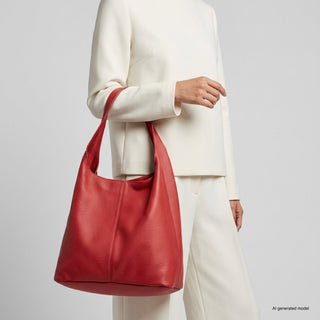 Italian Full-Grain Leather Hobo Bag | Siena - Glamourous Grace