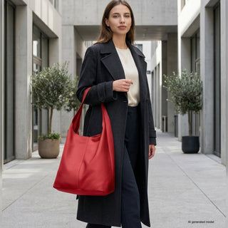 Italian Full-Grain Leather Hobo Bag | Siena - Glamourous Grace