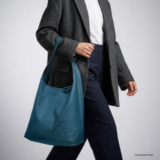 Italian Full-Grain Leather Hobo Bag | Siena - Glamourous Grace