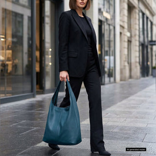 Italian Full-Grain Leather Hobo Bag | Siena - Glamourous Grace